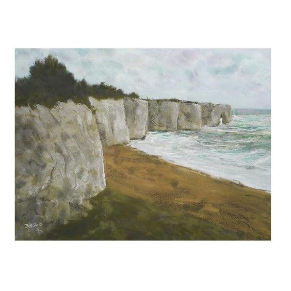 Kingsgate Bay in Winter Signed Print | Fine Art Print | Bob Banks