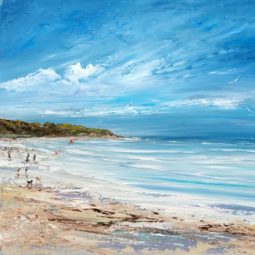 Kites at Orcombe Point – Print