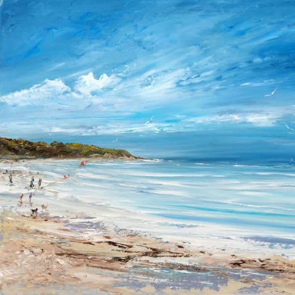 Kites at Orcombe Point | Art Print | Gail Morris