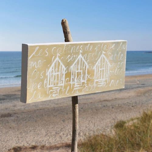 La Mer Sandy Beach Huts - Painting