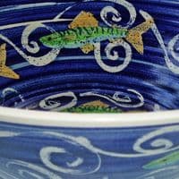 Mackerel Shoal Bowl | Handmade Pottery | Hand Painted Bowl