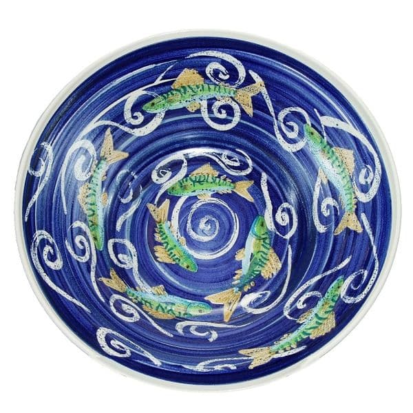 Mackerel Shoal Bowl | Handmade Pottery | Hand Painted Bowl
