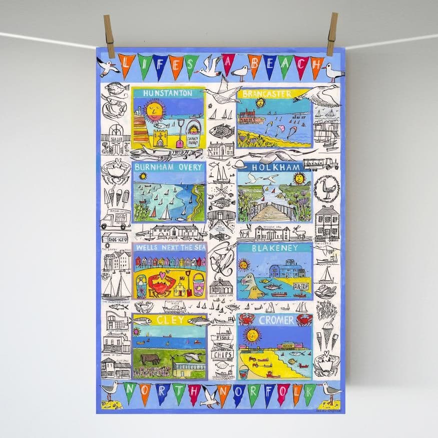 Life’s a Beach | A3 Art Print | North Norfolk | Andrew Ruffhead