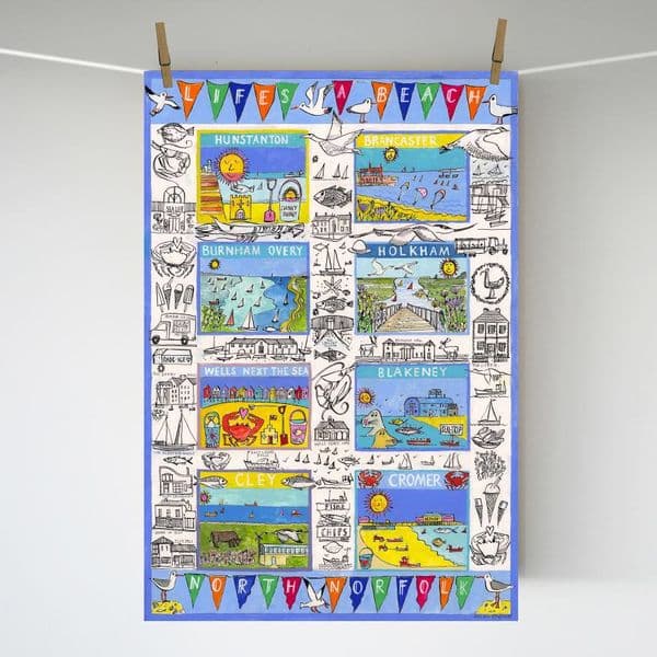 Life’s a Beach | A3 Art Print | North Norfolk | Andrew Ruffhead