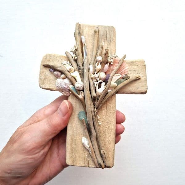 Little Driftwood Cross - Wall Art | Rachel White