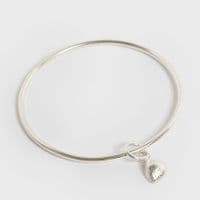 Little Shell Charm Bangle Bracelet | Silver Shells | Sarah Adams