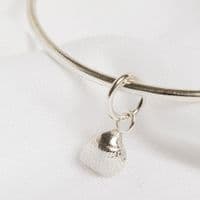Little Shell Charm Bangle Bracelet | Silver Shells | Sarah Adams