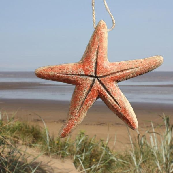 Little Wooden Starfish Hanging
