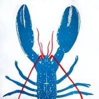 Live lobster Linocut Print | Chris Taylor