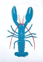 Live lobster Linocut Print | Chris Taylor