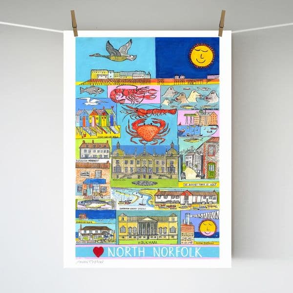 Love North Norfolk – print | A3 Print | Andrew Ruffhead
