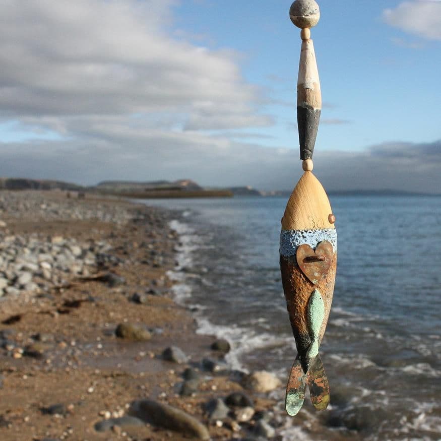 Love Plus - Fish Art Sculpture