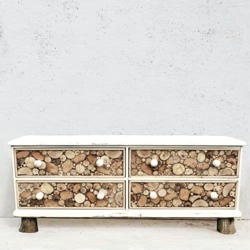 Low Driftwood Chest of Drawers