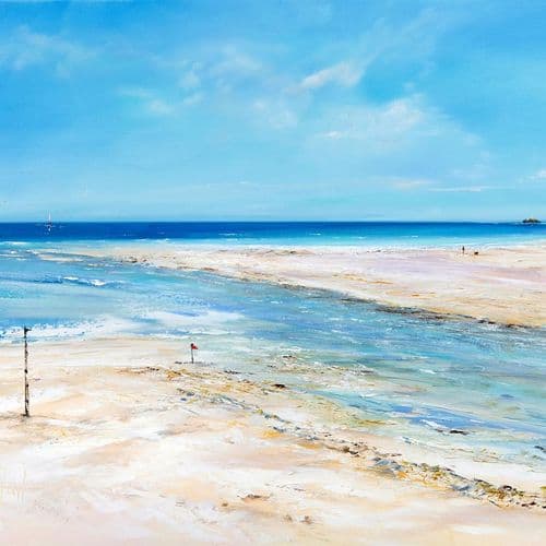 Low Tide at Hayle Beach, Cornwall – Print