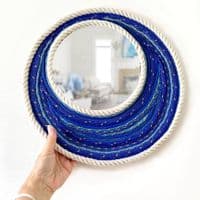 Lulworth Cove Mirror Blue| Limited Edition Mirror | Rachel White