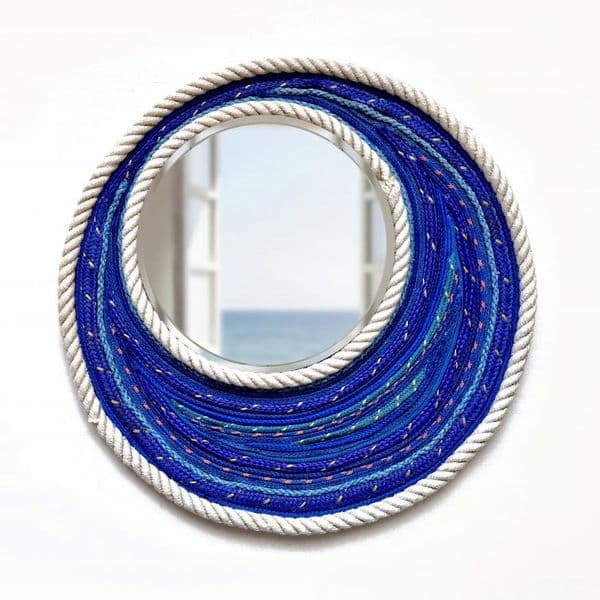 Lulworth Cove Mirror Blue| Limited Edition Mirror | Rachel White
