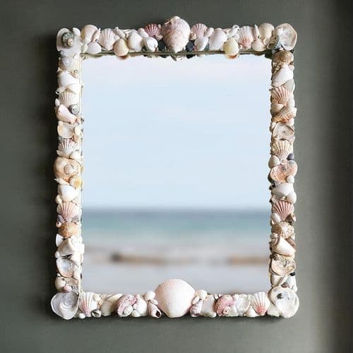 Maldives Beach Seashell Wall Mirror