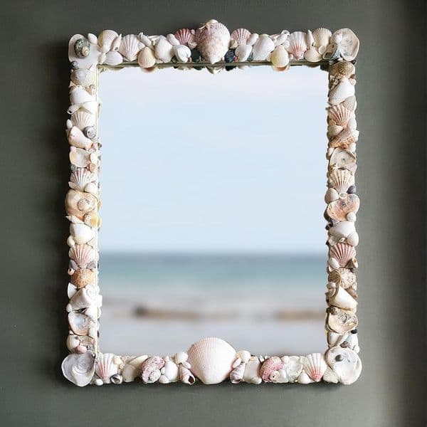 Maldives Beach Seashell Wall Mirror | Shell Mirror