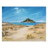 Marazion Dunes  St Michaels Mount | Print | Gail Morris