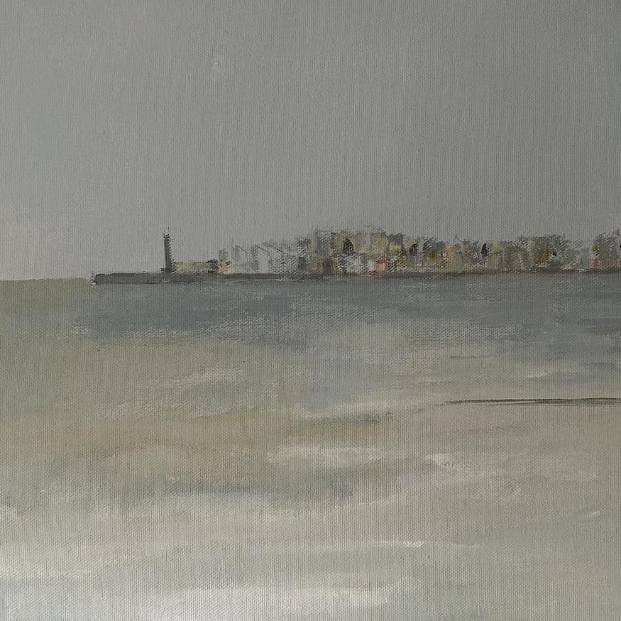 Margate from West Bay – painting