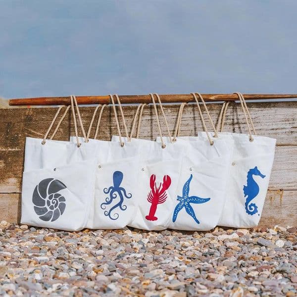 Marine Life Shoppers | Recycled Sailcloth Bags