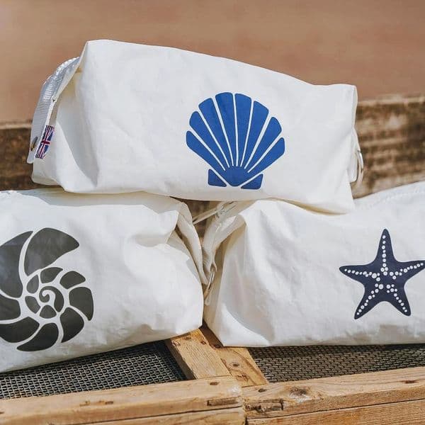 Marine Life Wash Bags | Recycled Sailcloth Bags