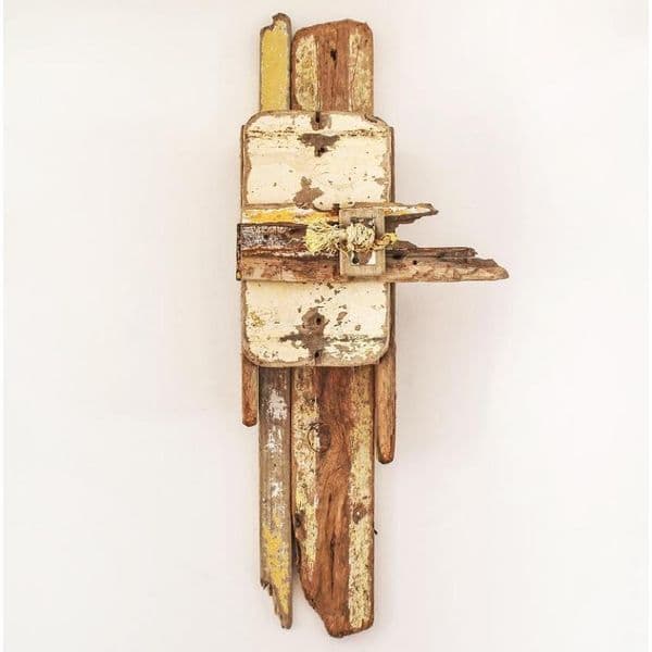 Mellow Yellow Driftwood Cupboard | Julia Horberry