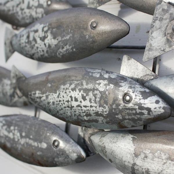Metal Fish School | Tin Fish | Coastal Decor