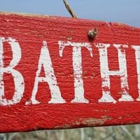 No Nude Bathing Wooden Sign | Beach Sign