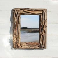 Oblong Driftwood Mirror No 1 | Wall Mirror | Coastal Mirror