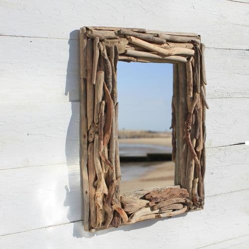 Oblong Driftwood Wall Mirror No: 1