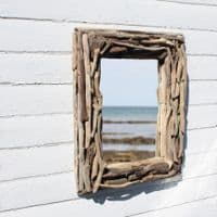 Oblong Driftwood Mirror No 3 | Wall Mirror | Coastal Mirror