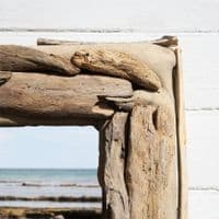 Oblong Driftwood Mirror No 4 | Wall Mirror | Coastal Mirror