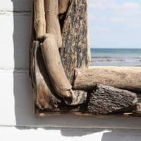 Oblong Driftwood Mirror No 4 | Wall Mirror | Coastal Mirror