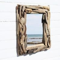 Oblong Driftwood Mirror No 4 | Wall Mirror | Coastal Mirror