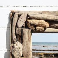 Oblong Driftwood Mirror No 4 | Wall Mirror | Coastal Mirror