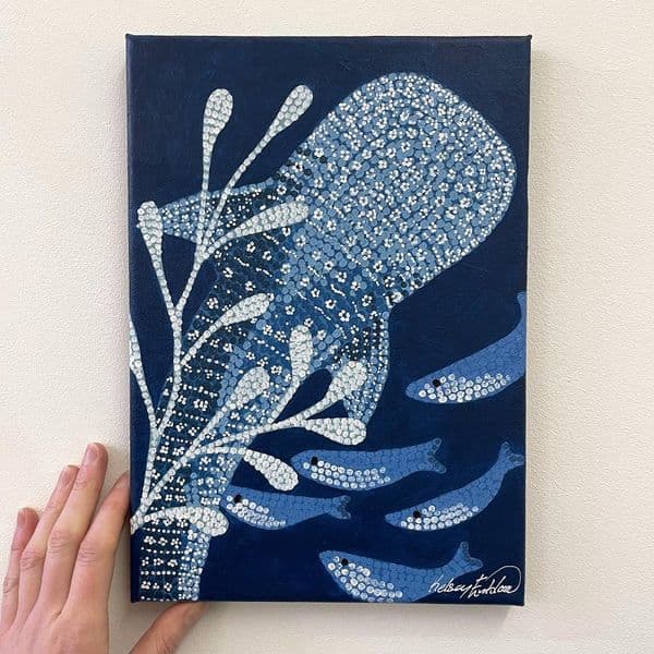 Ocean Garden: Whale Shark | Original Painting | Kelsey Emblow