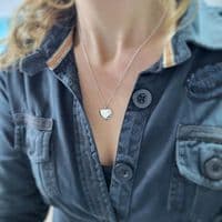 Ocean Love Pendant Necklace | Silver Necklace | Selkie Jewellery