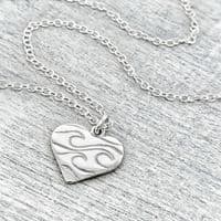 Ocean Love Pendant Necklace | Silver Necklace | Selkie Jewellery
