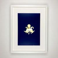 Octopus Gold Foil Print | Metallic Art Print | Nichol Foster