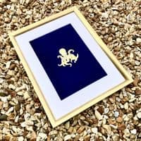 Octopus Gold Foil Print | Metallic Art Print | Nichol Foster