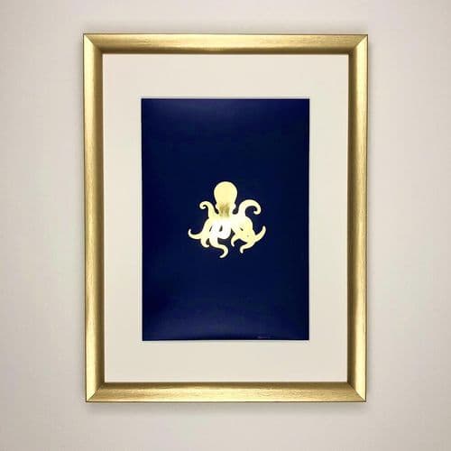 Octopus - Gold Foil Art Print