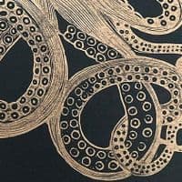 Octopus | Linocut Print | Amy Cundall