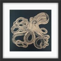 Octopus | Linocut Print | Amy Cundall