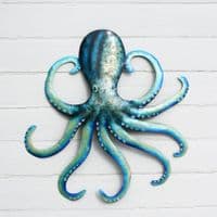 Octopus Wall Art Hanging | Metal Turquoise Octopus