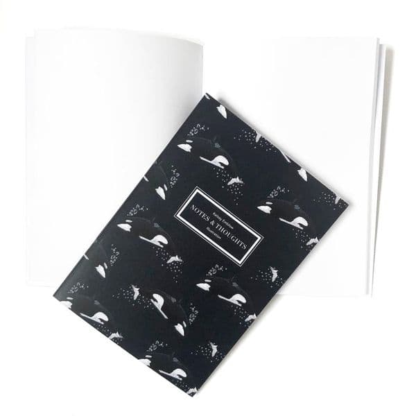 Orca Whale A5 Notebook | Kelsey Emblow