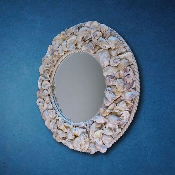 Oyster & Pearl Seashell Mirror | Shell Wall Mirror