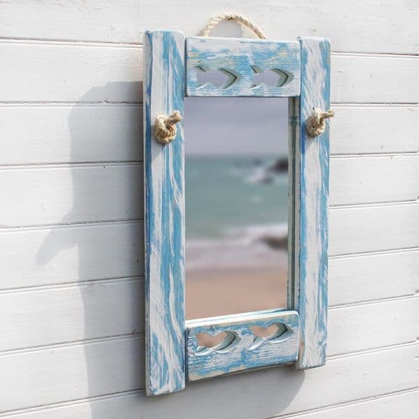 Painted Fish Mirror | Wall Mirror | Coastal Mirror