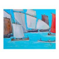 Parade of Sail, Le Chasse-Maree | Original Painting | David Raine