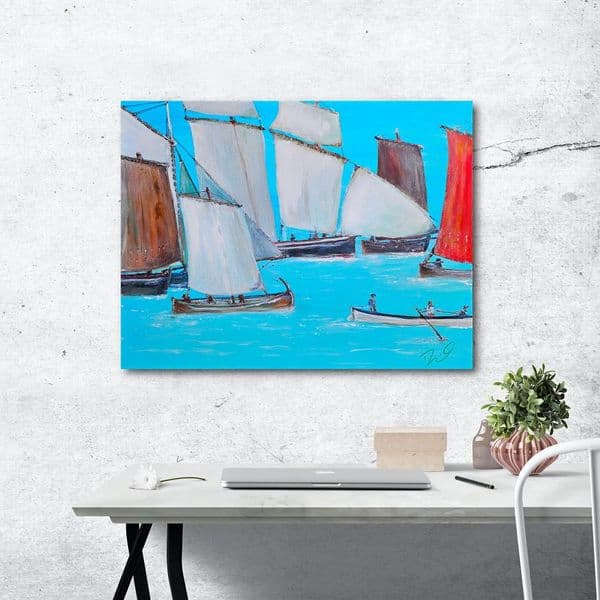 Parade of Sail, Le Chasse-Maree | Original Painting | David Raine
